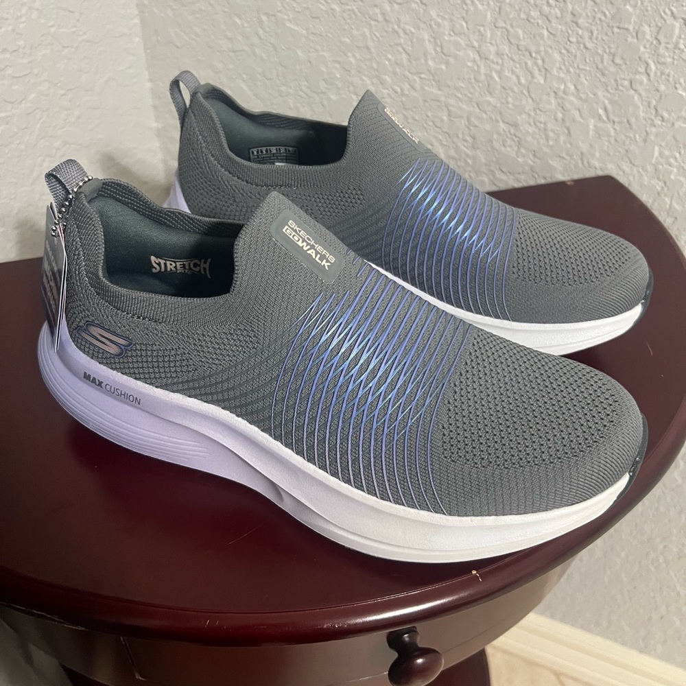Skechers Women’s Charcoal Slip-On Sneakers